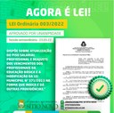 Agora é lei "Profissionais da Educação Básica e a modificação da Lei Municipal n° 371/2013"