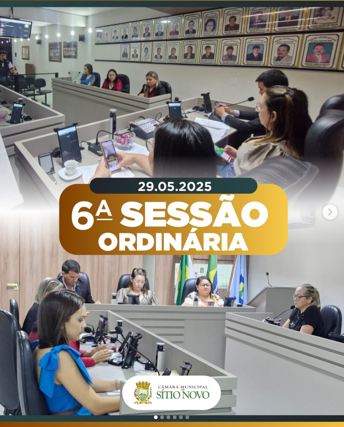 Câmara Municipal de Sítio Novo realiza a 6ª Sessão Ordinária de 2025