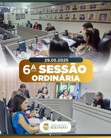 Câmara Municipal de Sítio Novo realiza a 6ª Sessão Ordinária de 2025