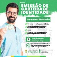 Câmara Municipal de Nova Serrana - Etapas para emissão do documento de  identidade